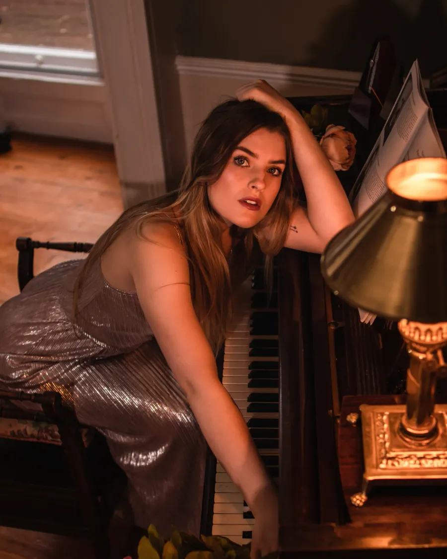 Warm, cinematic fashion portrait by Immortal Photography