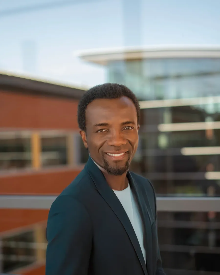 On-location business headshot for a Cambridge team by Immortal Photography
